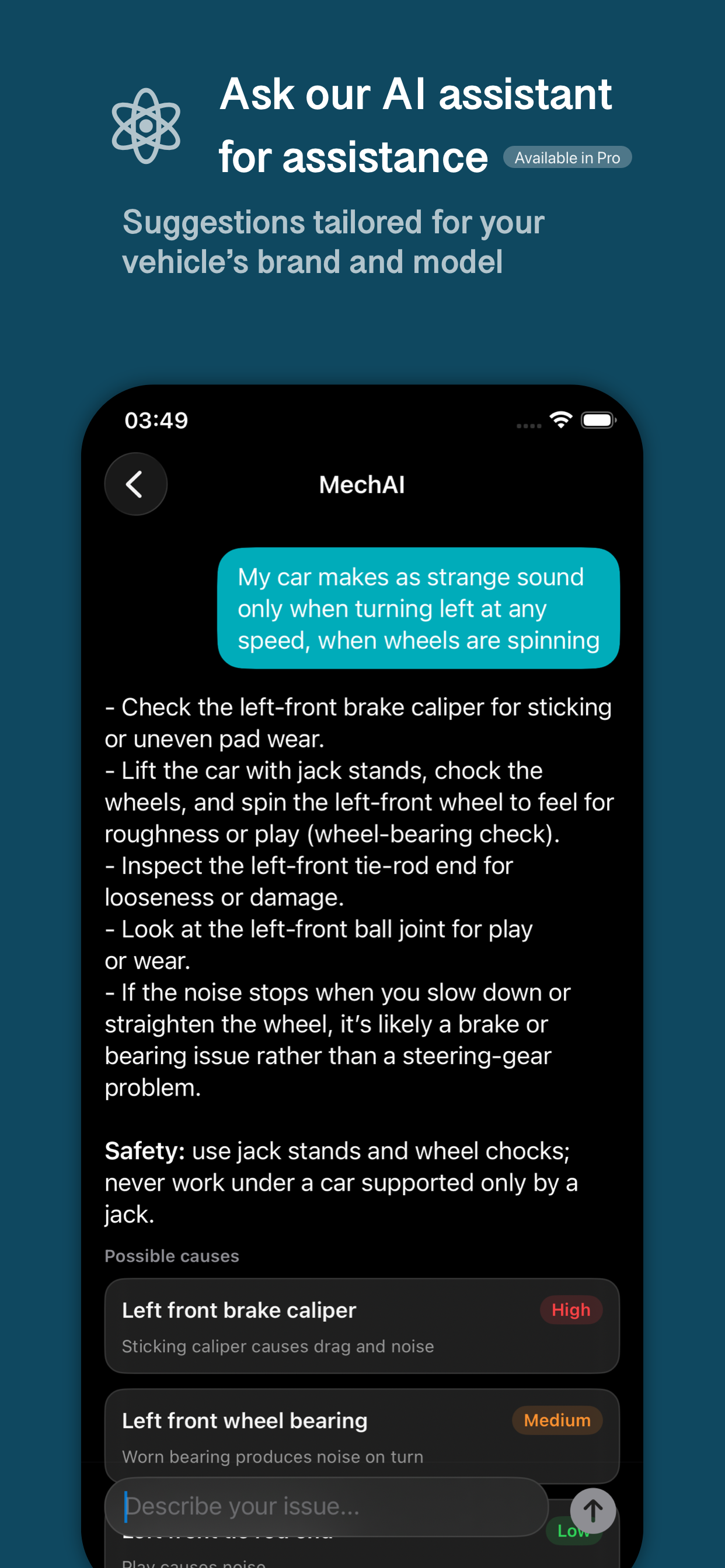 MotorHub Pro screenshot of service and maintenance tracking