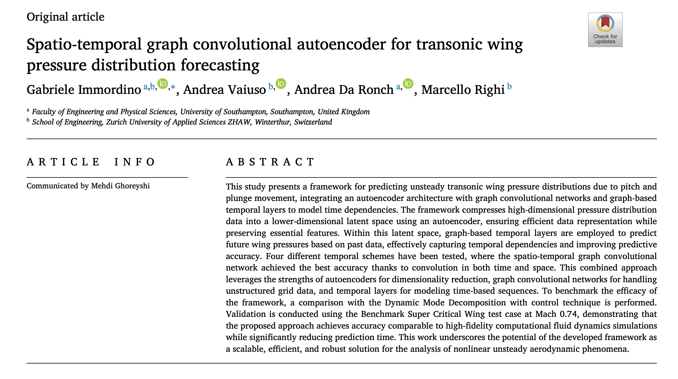 Preview of spatio-temporal graph convolutional autoencoder paper